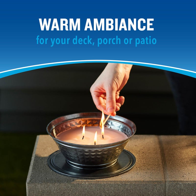 Cutter Outdoor Scented Candle Citronella and Mint Scent Brings Glow and Ambiance to Your Outdoor Space  20 Ounces - Image 4